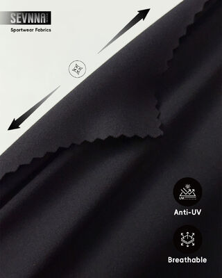 75٪ نایلون + 25٪ اسپاندکس لباس های فعال پارچه پارچه با تنفس بالا و خشک شدن سریع برای لباس های ورزشی