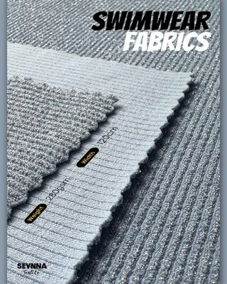 پارچه لباس شنا سازگار با محیط زیست با 83% نایلون بازیافتی، خشک شونده سریع و مقاوم در برابر کلر برای لباس شنای پایدار