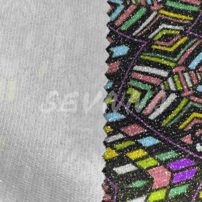 تراکم ژاکارد با پارچه دوگانه پوشیده شده تابستان / پاییز پوشیدن فیبر پلی استر بازیافت شده