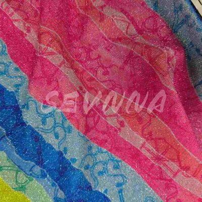 پارچه دوگانه با تراکم نرم در سبک سبک Jacquard با فیبر بازیافت شده