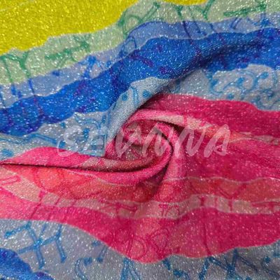 پارچه دوگانه با تراکم نرم در سبک سبک Jacquard با فیبر بازیافت شده