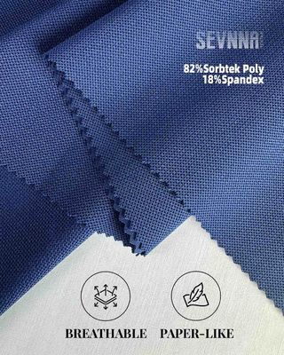 230gsm پارچه پلی استر اسپاندکس رنگ مقاومت 2-5 درجه برای لباس های عملکردی