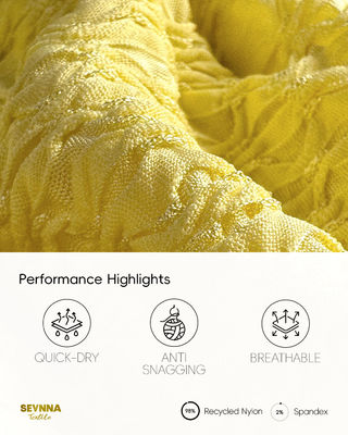 پارچه لباس شنای سازگار با محیط زیست، بادوام و پایدار برای مواد لباس شنا