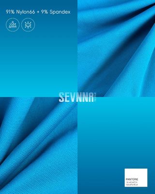 پارچه دویدن UPF 50+ نایلون 66 اسپندکس کشش 4 طرفه