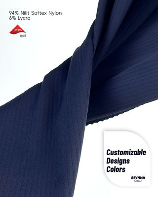 پارچه لیکرای کششی 94٪ نایلون 6٪ لیکرای 240 گرم خشک سریع