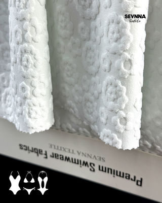 پارچه شنا شده 95٪ پلی استر بازیافت شده مقاومت بالا در برابر کلور