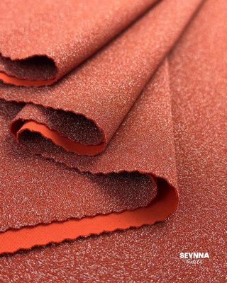 پارچه بافت دوبل با وزن 230 گرم با نایلون بازیافتی و روکش متالیک برای تابستان و پاییز