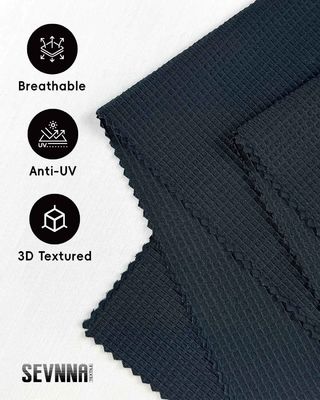 پارچه های دویدن با عرض 160 سانتی متر، محافظت در برابر اشعه ماوراء بنفش 50+، با پلی استر بازیافتی برای لباس های ورزشی با عملکرد بالا