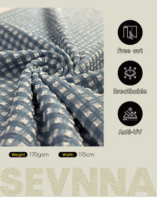 پارچه شنای بافت‌دار ممتاز با عرض 115 سانتی‌متر، وزن 170 گرم بر متر مربع و طرح بافت‌دار شیک برای لباس شنا