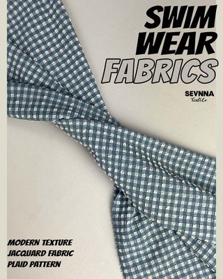 پارچه شنای بافت‌دار ممتاز با عرض 115 سانتی‌متر، وزن 170 گرم بر متر مربع و طرح بافت‌دار شیک برای لباس شنا