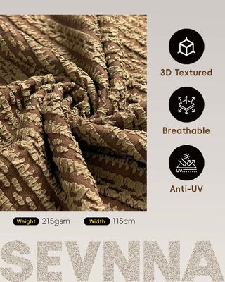 High Density Double Knit Fabric with 215gsm Weight and 115cm Width for Eco-friendly Apparel Production