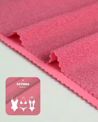 پارچه لباس شنا سازگار با محیط زیست با عرض 150 سانتی متر نقره Lurex و GRS گواهی شده برای لباس شنا پایدار