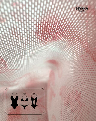 پارچه لباس شنای سازگار با محیط زیست و زیست تخریب پذیر 105 گرمی با عرض 155 سانتی متر برای لباس شنای پایدار