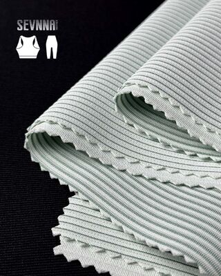 پارچه لباس یوگا با قابلیت تنفس و جذب رطوبت، کشش‌دار، ضد بو و بافت حلقوی برای لباس‌های ورزشی