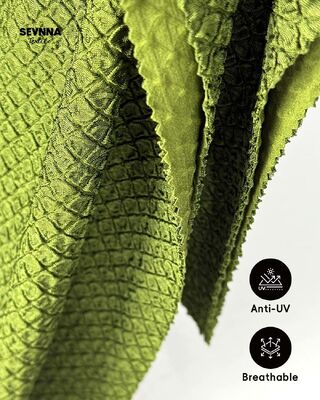 285gsm پارچه لباس شنا بازیافت شده مقاوم به کلر و خشک شدن سریع برای لباس شنا سازگار با محیط زیست پایدار