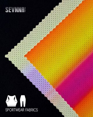 پارچه های دویدن 180 گرمی با فناوری ضد بو و مش تنفسی برای لباس های ورزشی با عملکرد بالا