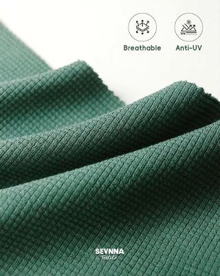 پارچه شنا با کشسانی بالا و بافت دار با 95% پنبه ارگانیک و 5% اسپندکس برای ثبات رنگ بالا