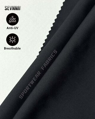پارچه دوچرخه سواری با عملکرد بالا با حفاظت از UV و وزن 190gsm ساخته شده از 79٪ پلی استر بازیافت شده + 21٪ اسپاندکس