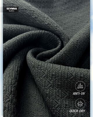 پارچه شنا با بافت مقاوم در برابر کلور بالا با 98٪ پلی استر بازیافت شده و محافظت UPF 50+