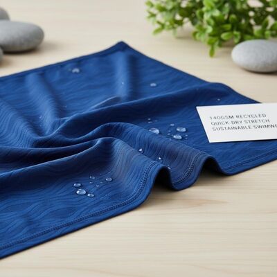 140gsm Recycled Swimwear Fabric with Quick-Drying Comfort and Excellent Stretch for Sustainable Swimwear