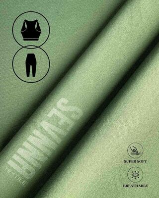 Plain Pattern Recycled Lycra Fabric with Anti Microbial SPF50 and Breathable for Comfortable Outdoor Sportswear