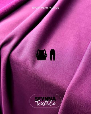 پارچه بافتنی Activewear با دوام و تنفس که برای ارائه انعطاف‌پذیری راحت و مدیریت رطوبت در لباس‌های ورزشی طراحی شده است.