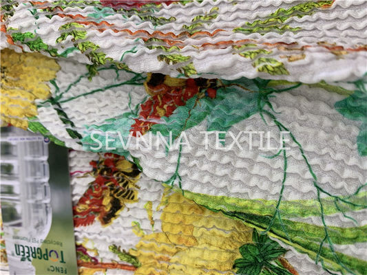 Spandex نایلون بازیافت لباس شنا پارچه چاپ سفارشی بافتنی بافتنی