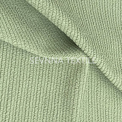تاپ بیکینی اسکرانچی پارچه لباس شنا بازیافتی بافندگی دایره ای با عرض 119 سانتی متر