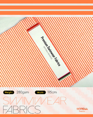 پارچه شنا با بافت برتر با 95٪ پلی استر بازیافت شده + 5٪ اسپاندکس ، وزن 280gsm و تنفس پذیری بالا برای لباس شنا