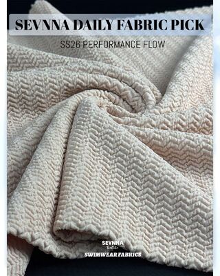 Eco Friendly Swimwear Fabric with Two Way Elasticity 130cm Width and 250gsm Weight for Sustainable Swimwear