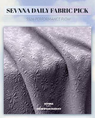 پارچه شنا با بافت 320 گرمی UPF 50+ با مقاومت بالا در برابر کلر برای لباس شنای بادوام