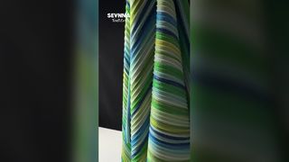 پارچه نایلونی بازیافتی Eco Stripe Stretch