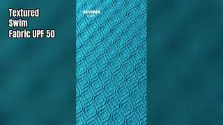 پارچه شنای بافت دار با مقاومت بالا در برابر کلر و 93% نایلون بازیافتی برای سوئی بادوام